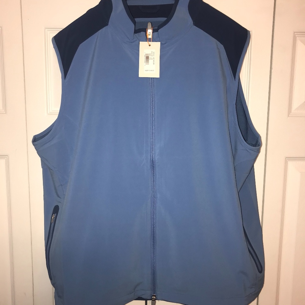 Men's Blue Sleeveless Jacket
